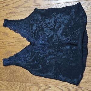 Vintage Lucie Ann II Womens Camisole / Top / Cami Black Floral  Sz 38 / Large